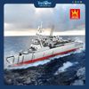 Bộ Đồ Chơi Lắp Ráp Mô Hình Tàu Khu Trục Arleigh Burke-Class WANGE