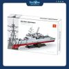 Bộ Đồ Chơi Lắp Ráp Mô Hình Tàu Khu Trục Arleigh Burke-Class WANGE