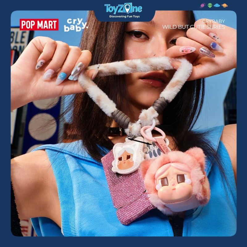 Mô hình đồ chơi Blind box Móc khoá Crybaby Wild But Cutie Series POP MART