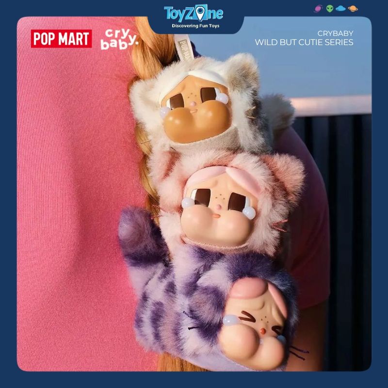 Mô hình đồ chơi Blind box Móc khoá Crybaby Wild But Cutie Series POP MART
