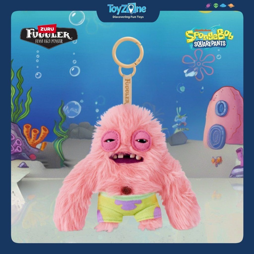 Mô Hình Đồ Chơi Sưu Tầm Móc Khoá Fuggler Spongebob Keyrings 5inch ZURU TOYS