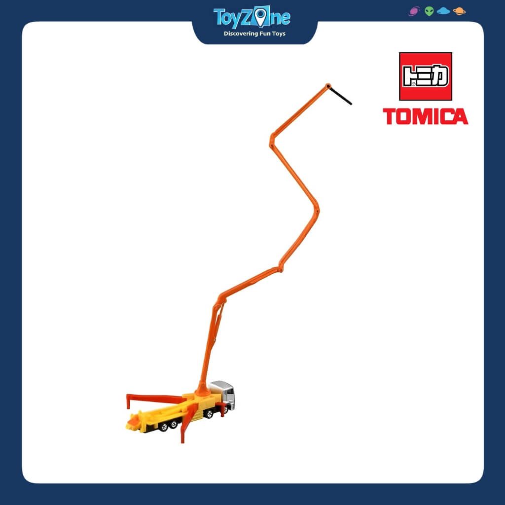 Mô hình xe Mitsubishi Fuso Super Great Concrete Pumping Truck No.127 TOMICA LONG