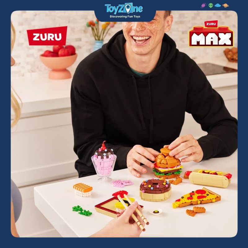  Mô hình đồ chơi Blind box lắp ráp MAX Snack ( Thức Ăn Nhanh ) ZURU TOYS 