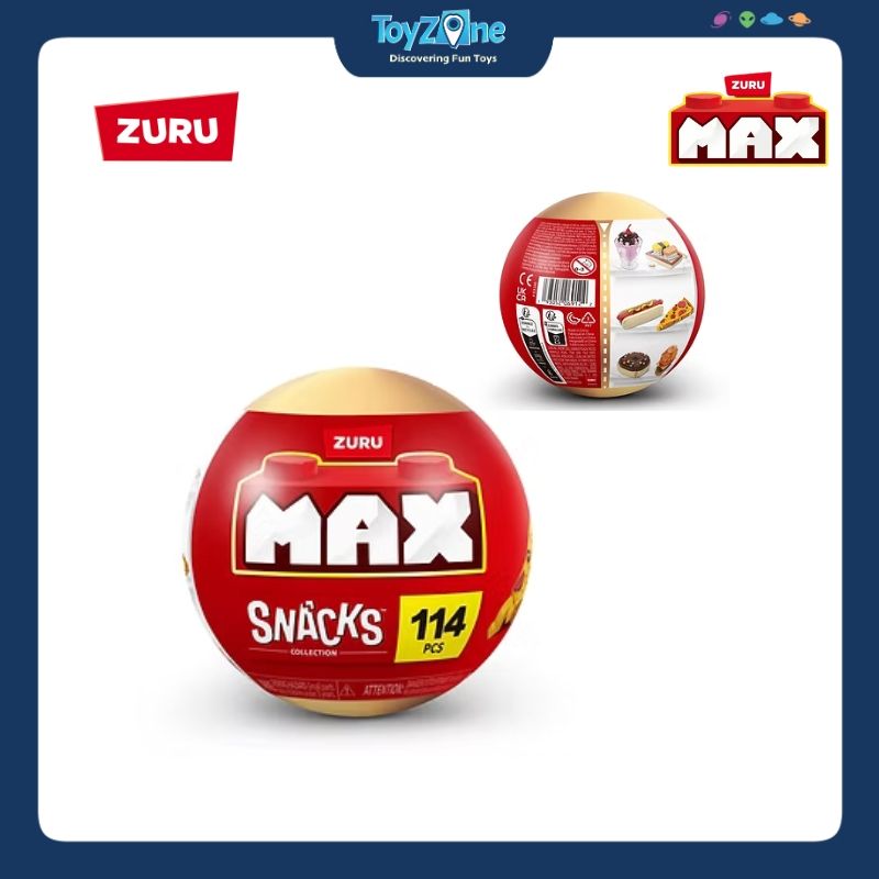  Mô hình đồ chơi Blind box lắp ráp MAX Snack ( Thức Ăn Nhanh ) ZURU TOYS 