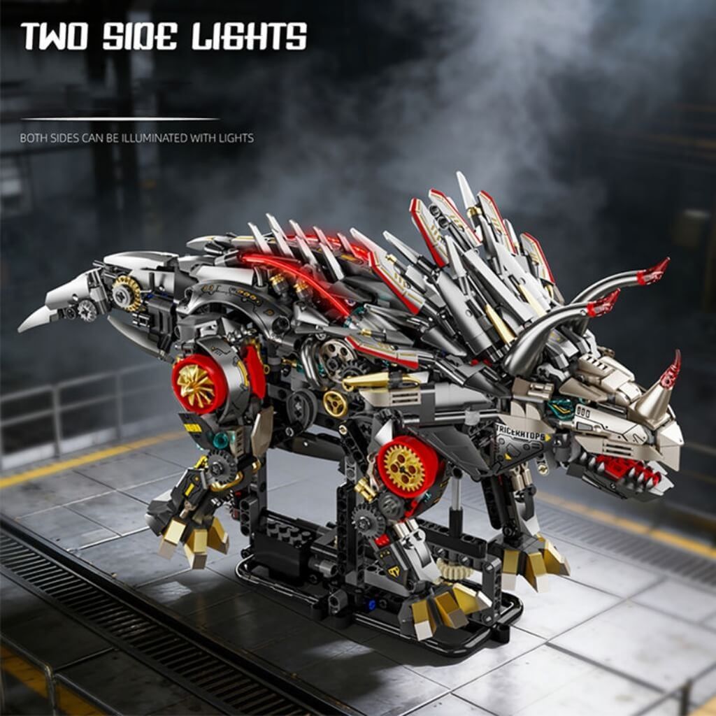 Mô hình lắp ráp Khủng Long Cơ Khí Tyrannosaurus Triceratops JB08 MJI