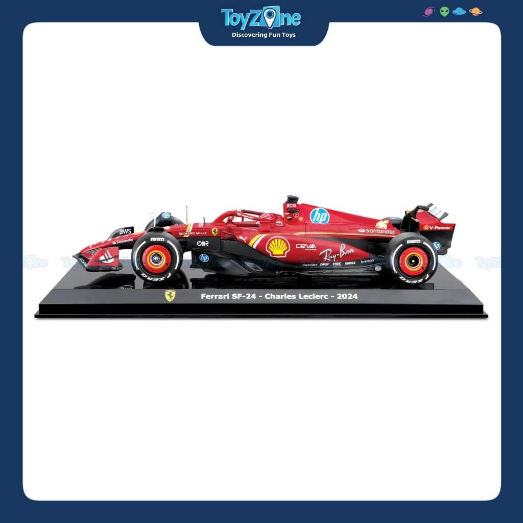 Mô hình lắp ráp xe F1 Ferrari SF-24 1:24 BBURAGO