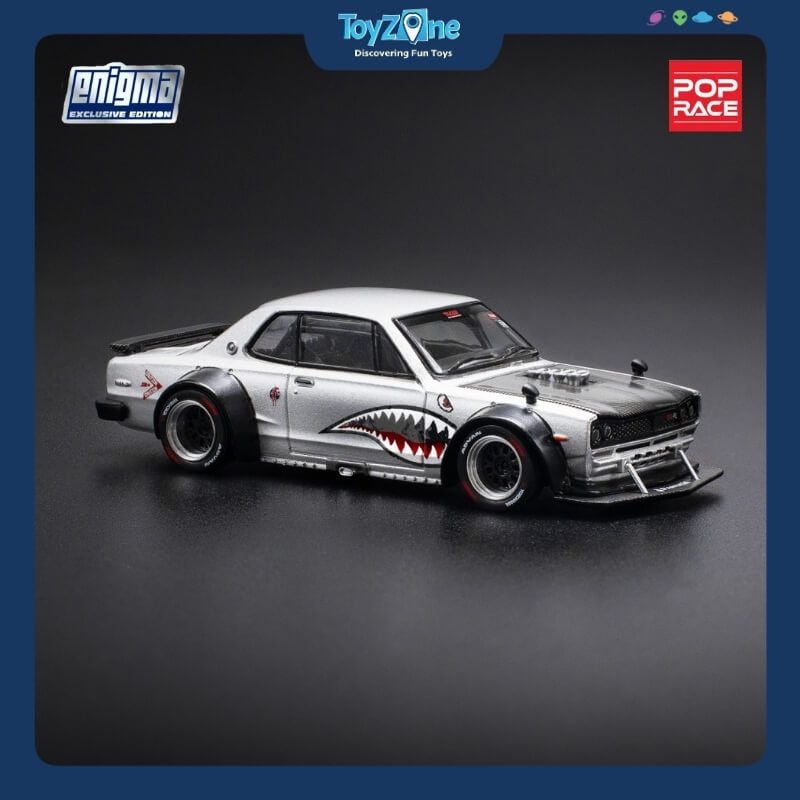  Mô hình xe Nissan Skyline GT-R V8 Drift ( Hakosuka ) 1:64 POP RACE 