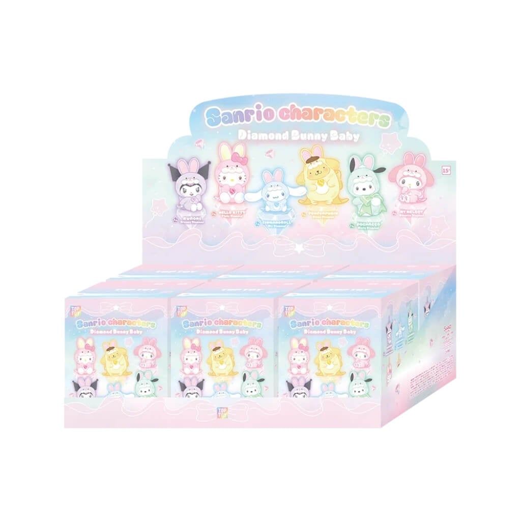 Mô hình Blind box Móc khóa Gấu bông Sanrio Characters Diamond Bunny Baby Series TOP TOY