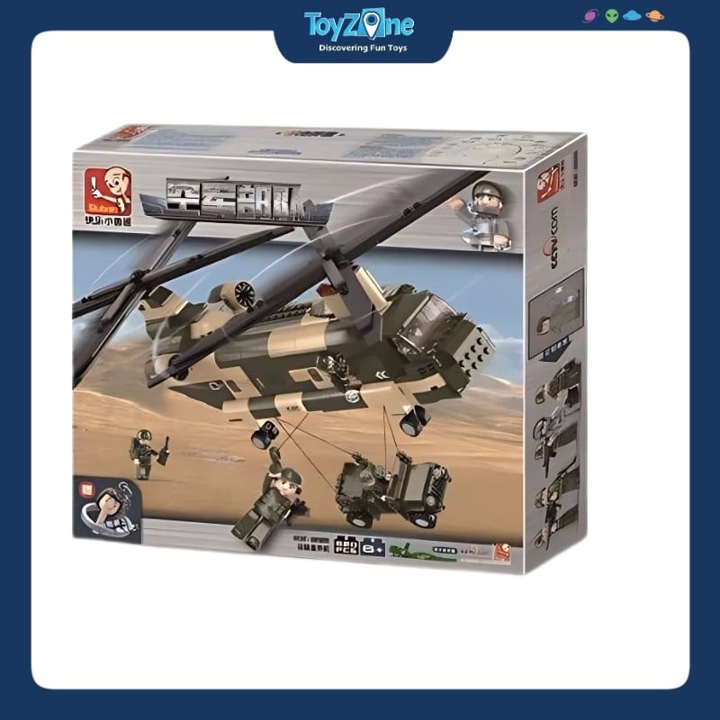 Bộ đồ chơi lắp ráp mô hình Trực Thăng Chiến Đấu SLUBAN