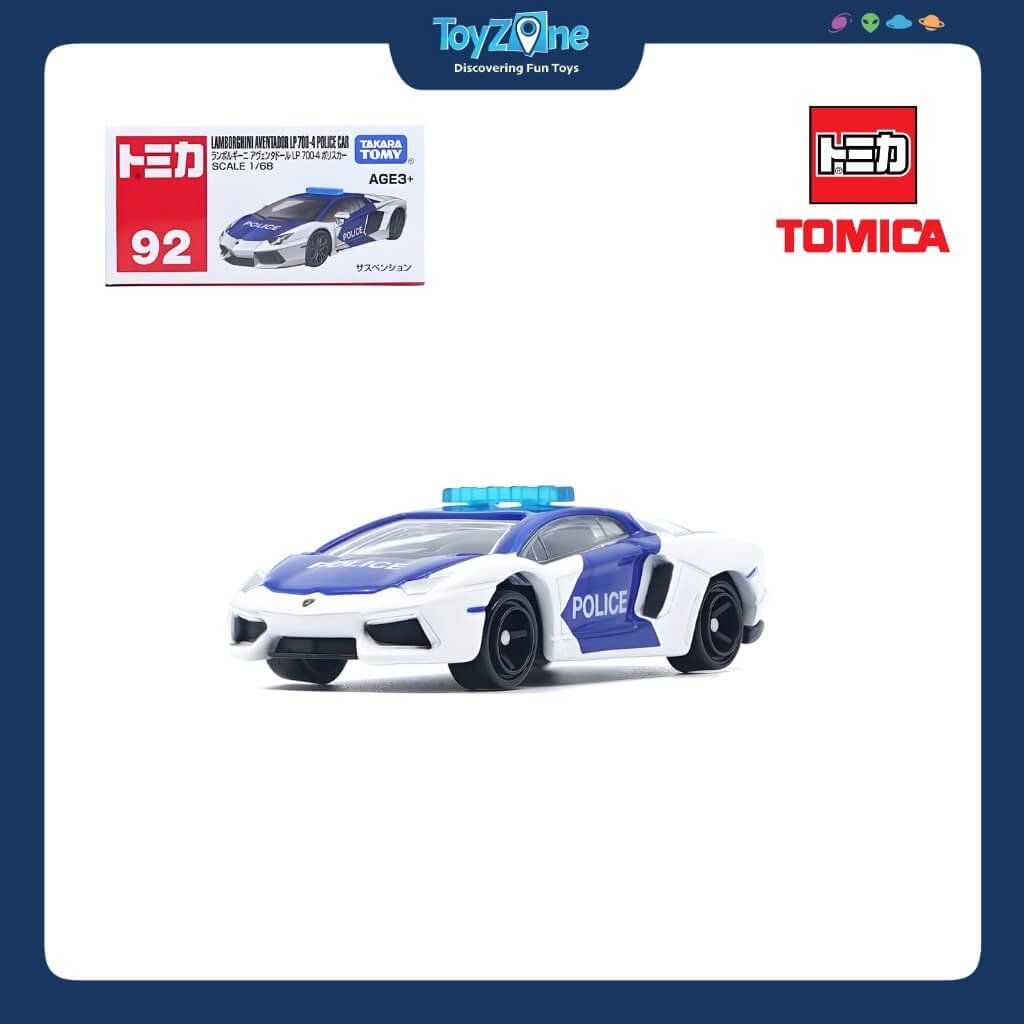 Mô hình xe Lamborghini Aventador LP700-4 Police Car No.92 1:68 TOMICA