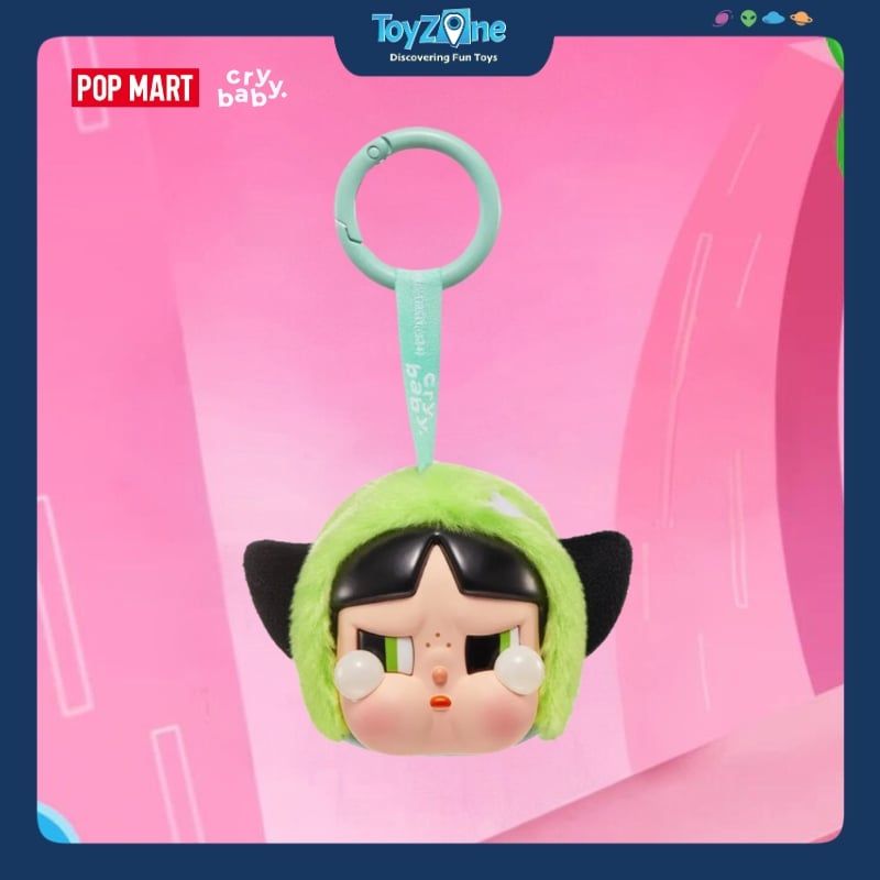  Mô hình Blind Box Móc khoá Crybaby × Powerpuff Girls Series Vinyl Face Plush POP MART 