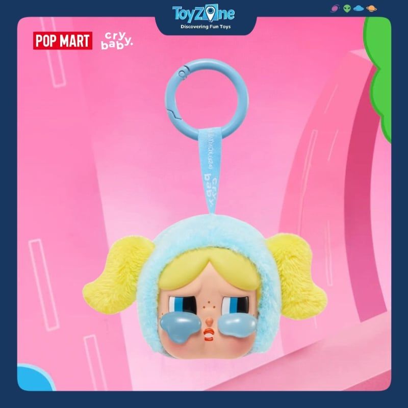  Mô hình Blind Box Móc khoá Crybaby × Powerpuff Girls Series Vinyl Face Plush POP MART 