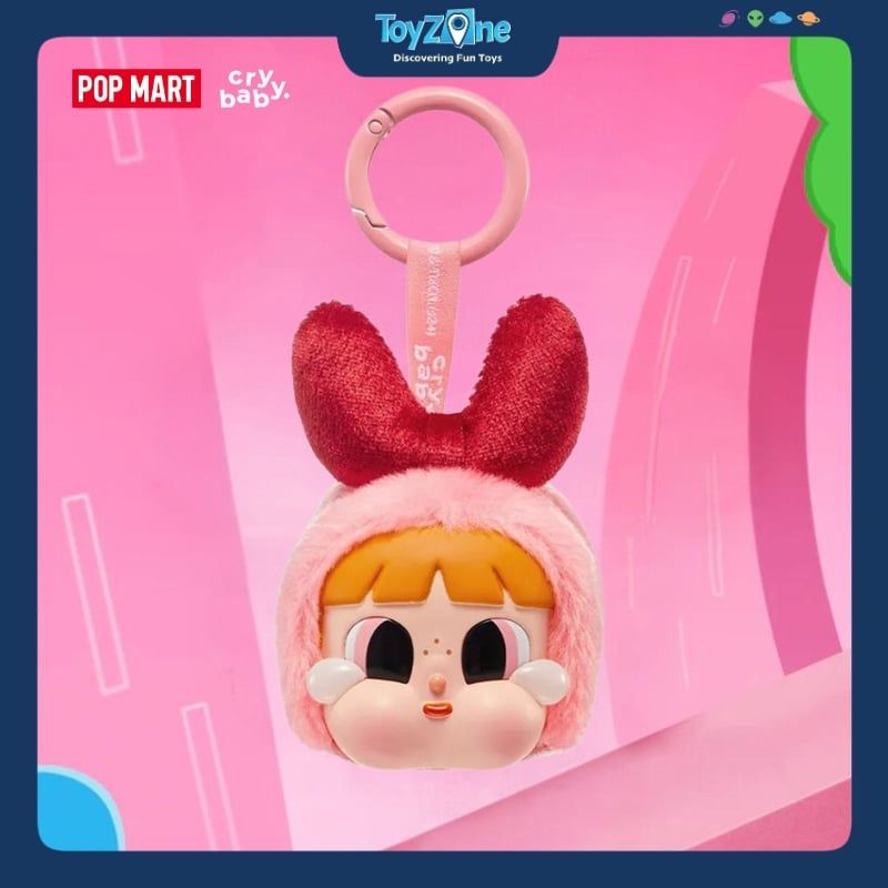  Mô hình Blind Box Móc khoá Crybaby × Powerpuff Girls Series Vinyl Face Plush POP MART 