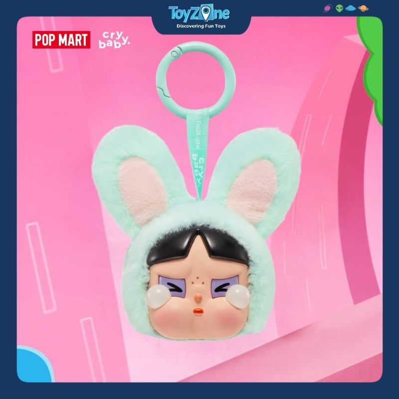  Mô hình Blind Box Móc khoá Crybaby × Powerpuff Girls Series Vinyl Face Plush POP MART 