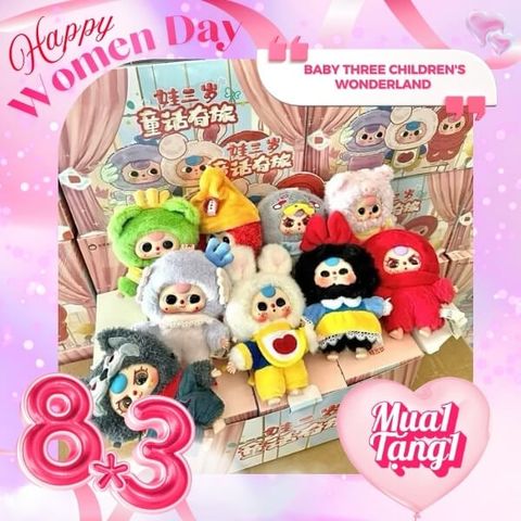 Mô hình Blind Box Móc khoá Gấu bông Baby Three Children's Wonderland ( Cổ Tích ) BABY THREE