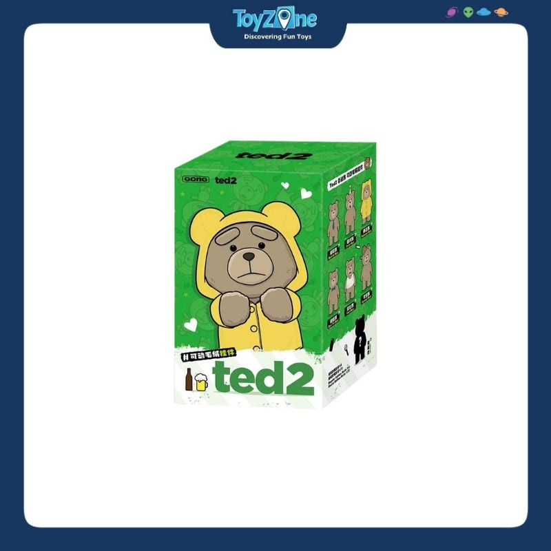 Mô hình Blind box Móc khoá Gấu bông Ted 2 Teddy Bear Action Plush Pendant POP MART