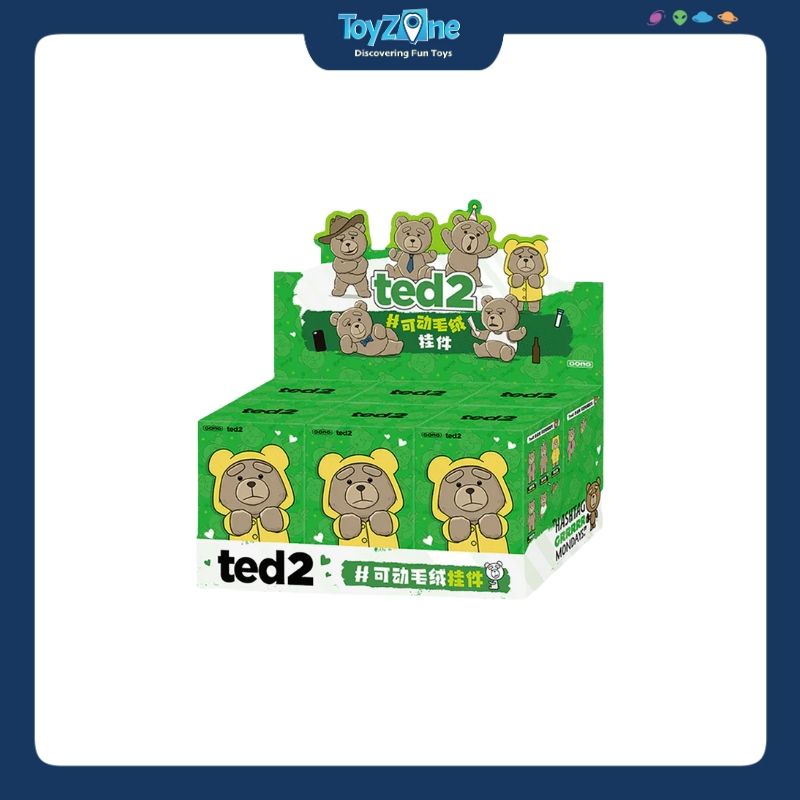 Mô hình Blind box Móc khoá Gấu bông Ted 2 Teddy Bear Action Plush Pendant POP MART