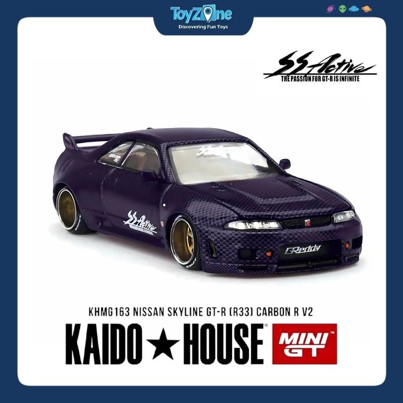 Mô hình xe Nissan Skyline GT-R ( R33 ) 1:64 KAIDO HOUSE x MiniGT