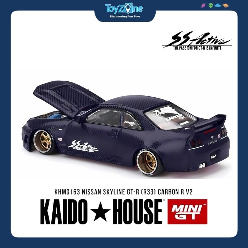 Mô hình xe Nissan Skyline GT-R ( R33 ) 1:64 KAIDO HOUSE x MiniGT