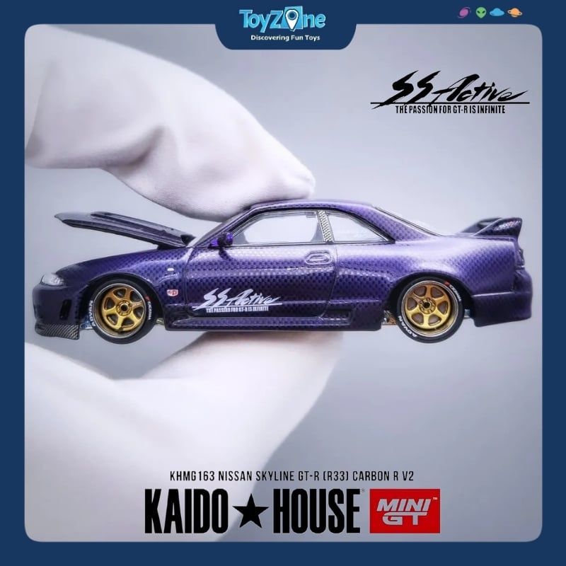Mô hình xe Nissan Skyline GT-R ( R33 ) 1:64 KAIDO HOUSE x MiniGT