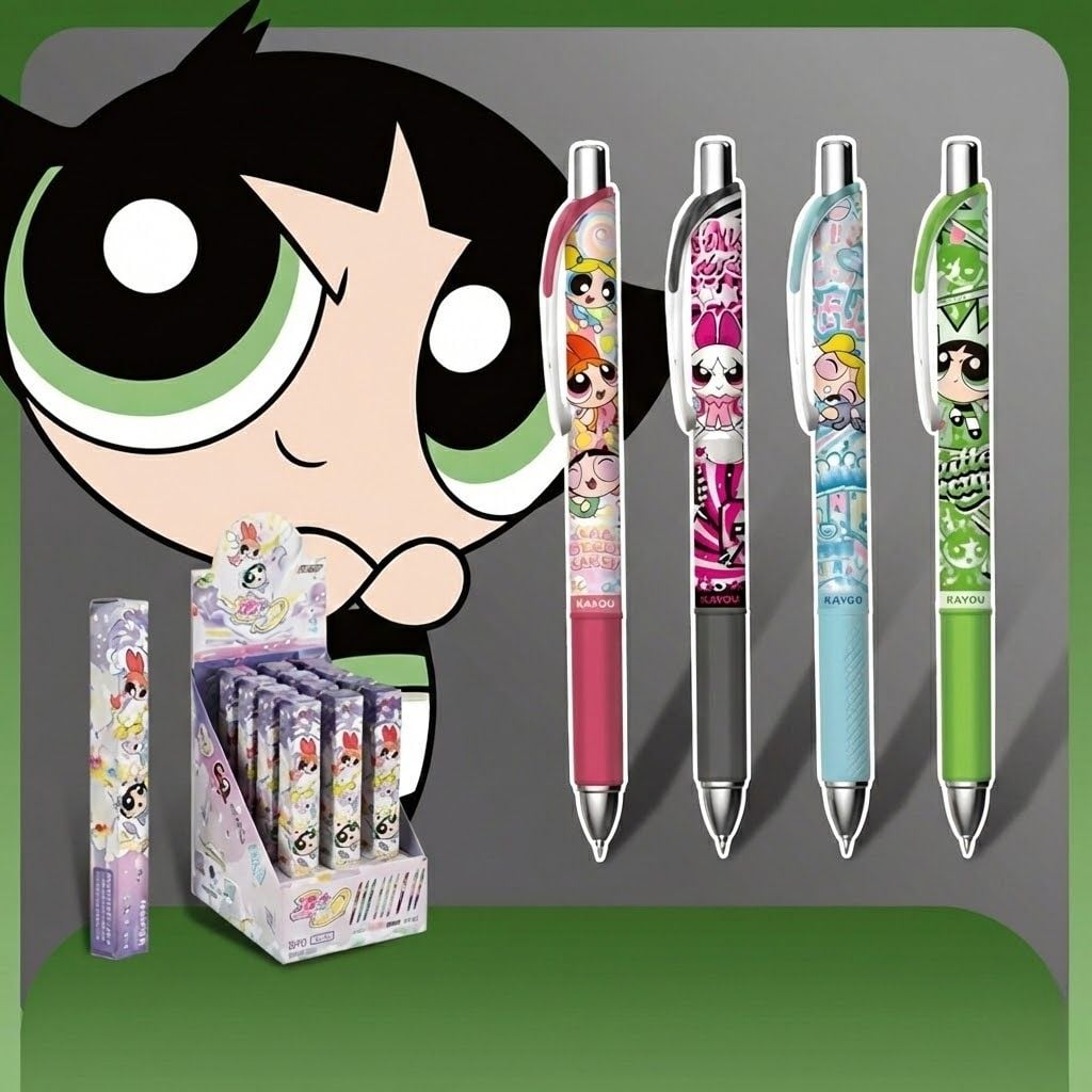 Bút Gel Blind box The Powerpuff Girls Energetic Memoirs Vitality Edition Series 1 KAYOU