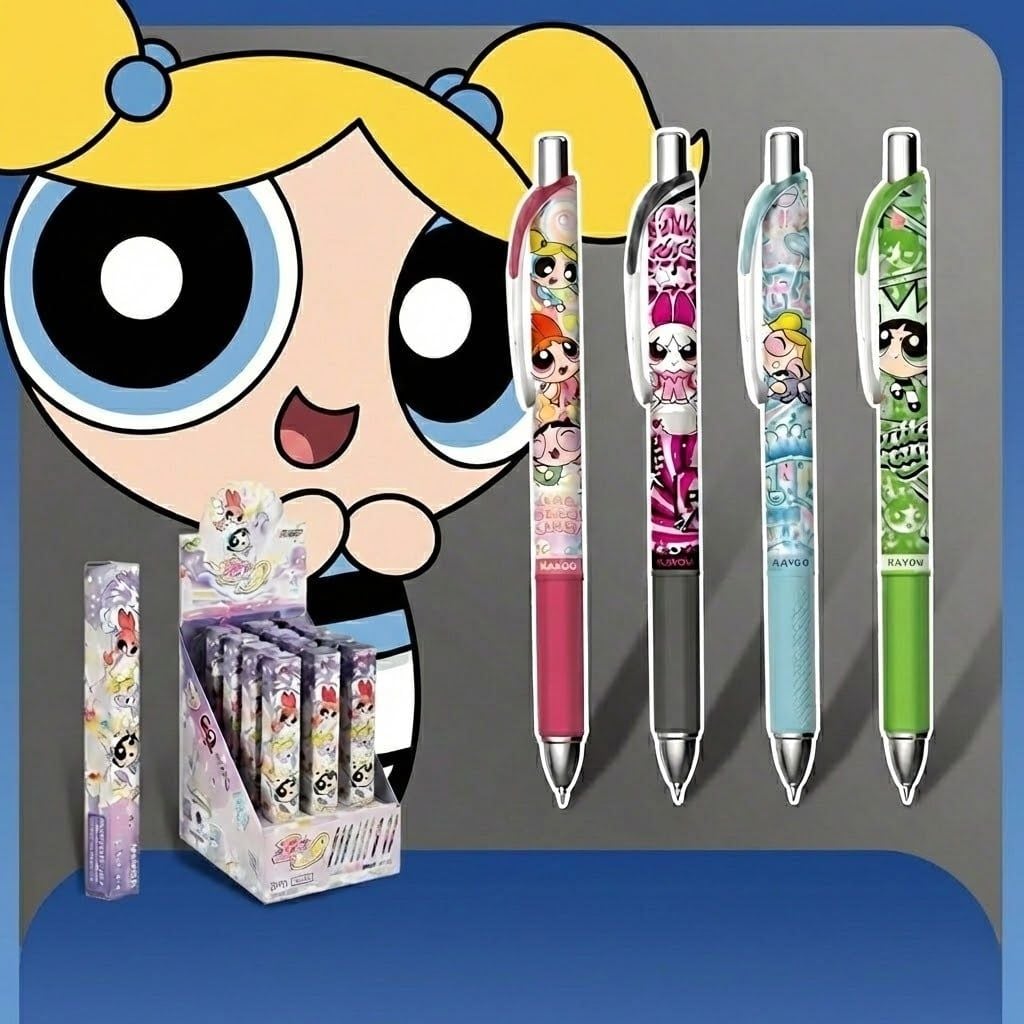 Bút Gel Blind box The Powerpuff Girls Energetic Memoirs Vitality Edition Series 1 KAYOU