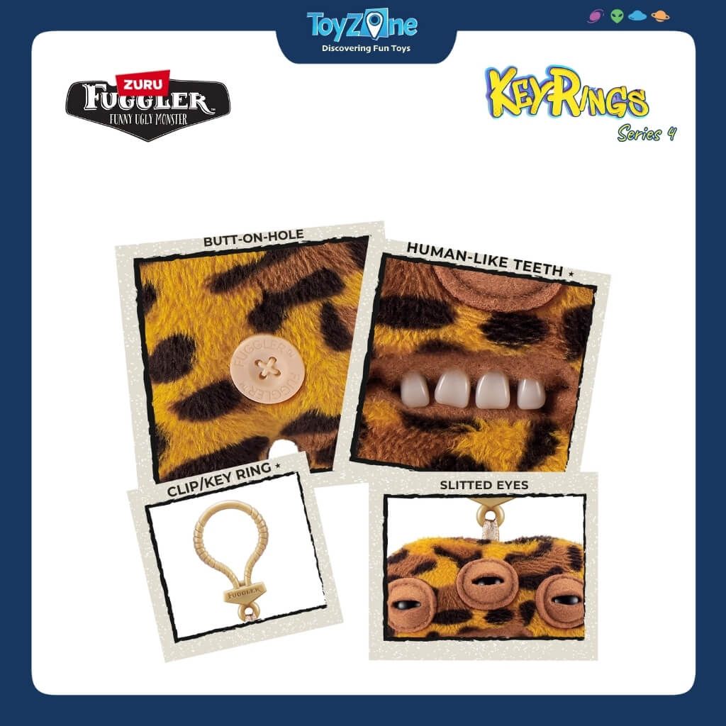 Mô Hình Đồ Chơi Sưu Tầm Móc Khoá Fuggler Keyrings Ver 4 5inch ZURU TOYS