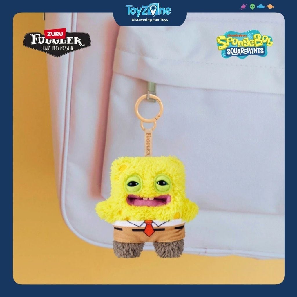 Mô Hình Đồ Chơi Sưu Tầm Móc Khoá Fuggler Spongebob Keyrings 5inch ZURU TOYS