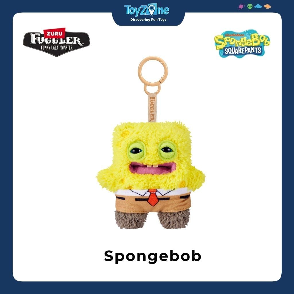 Mô Hình Đồ Chơi Sưu Tầm Móc Khoá Fuggler Spongebob Keyrings 5inch ZURU TOYS