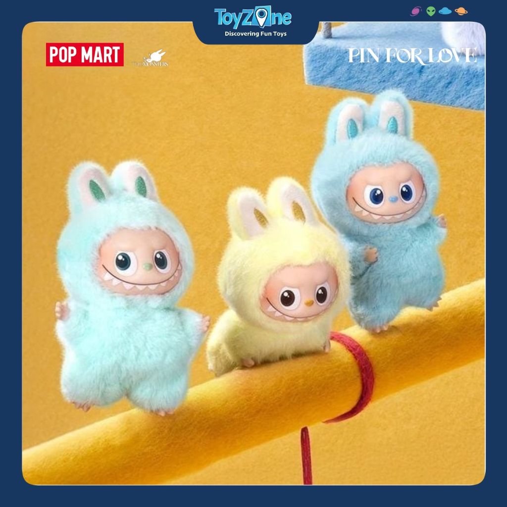 Mô hình Blind box Móc khóa Gấu bông Labubu The Monsters Pin For Love ( N - Z ) Series Vinyl Plush Pendant POP MART