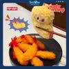 Móc khóa Gấu bông Hộp đựng tay nghe Labubu Tôm Chiên Wacky Mart Series Earphone Case Shrimp Tempura POP MART