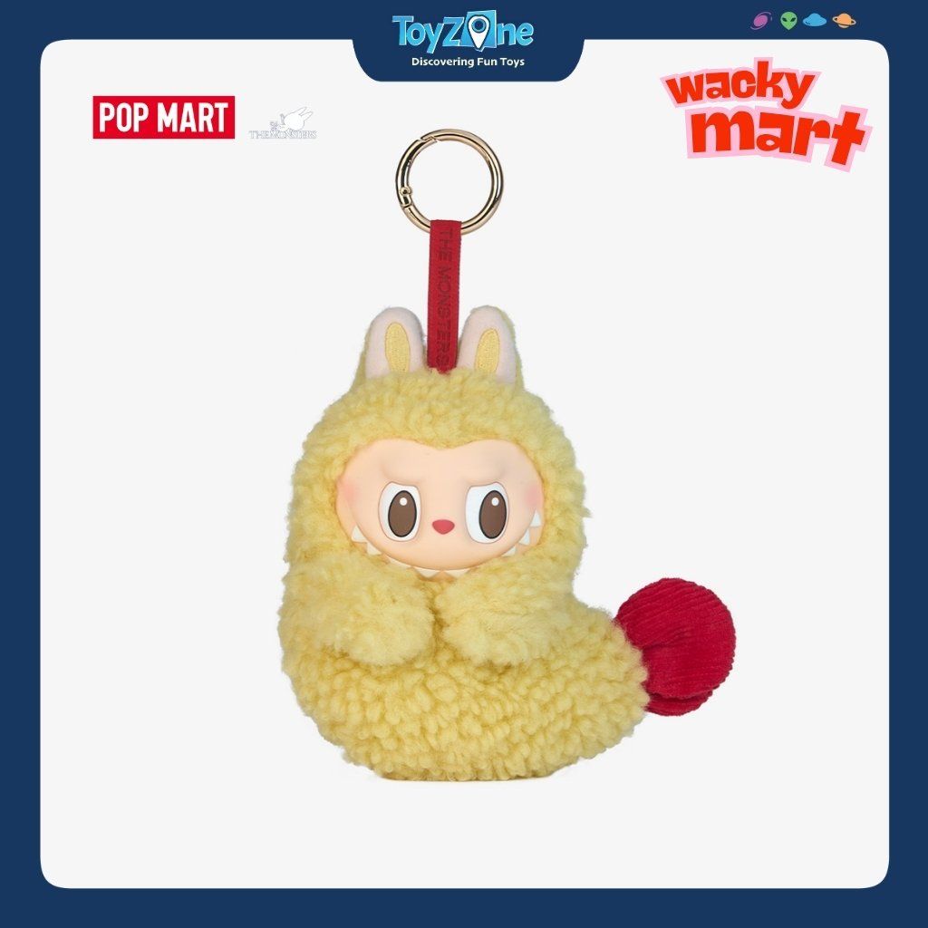 Móc khóa Gấu bông Hộp đựng tay nghe Labubu Tôm Chiên Wacky Mart Series Earphone Case Shrimp Tempura POP MART