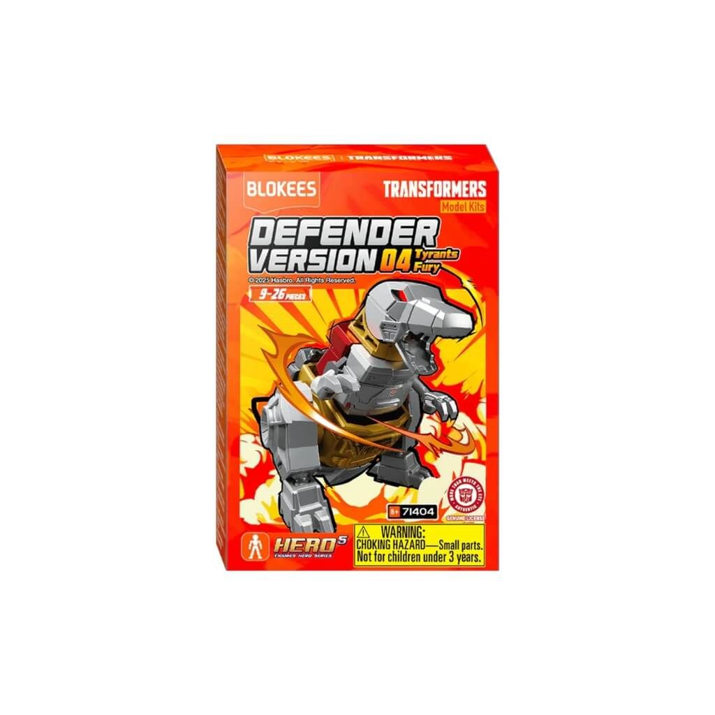 Mô hình đồ chơi lắp ráp Blind box Transformers Defender Version 04 Tyrants Fury Model Kits BLOKEES