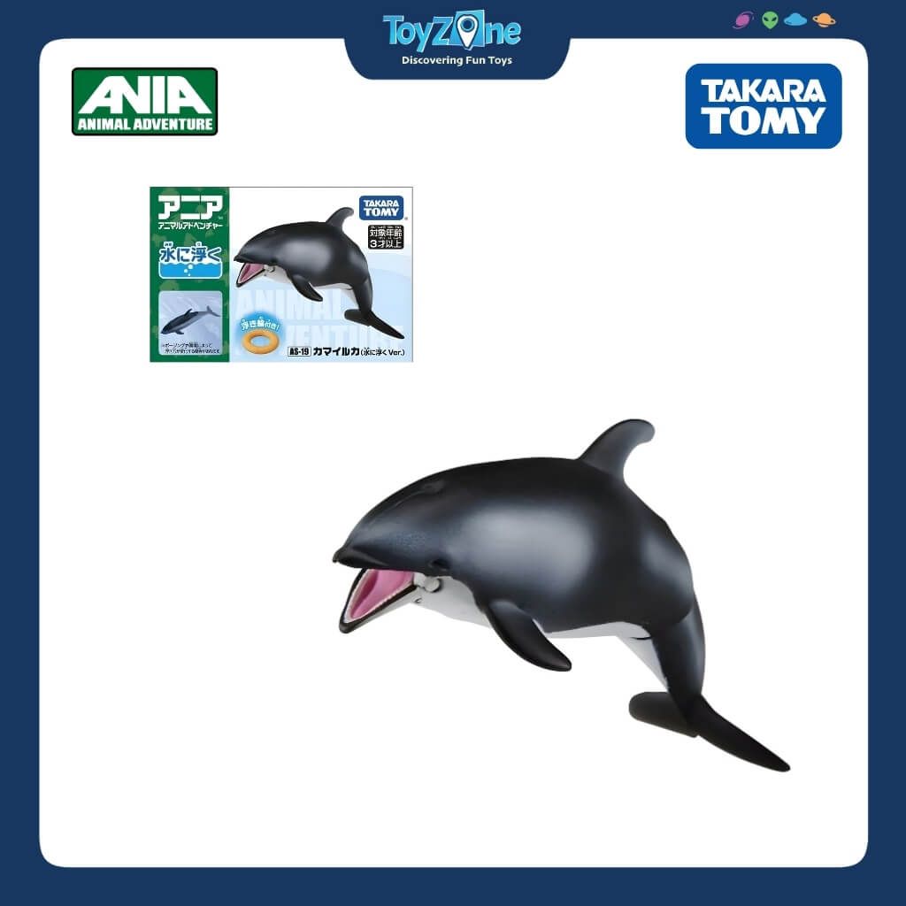 Mô hình đồ chơi Động Vật Cá Heo Sườn Trắng ANIA AS-19 White Sided Dolphin TAKARA TOMY