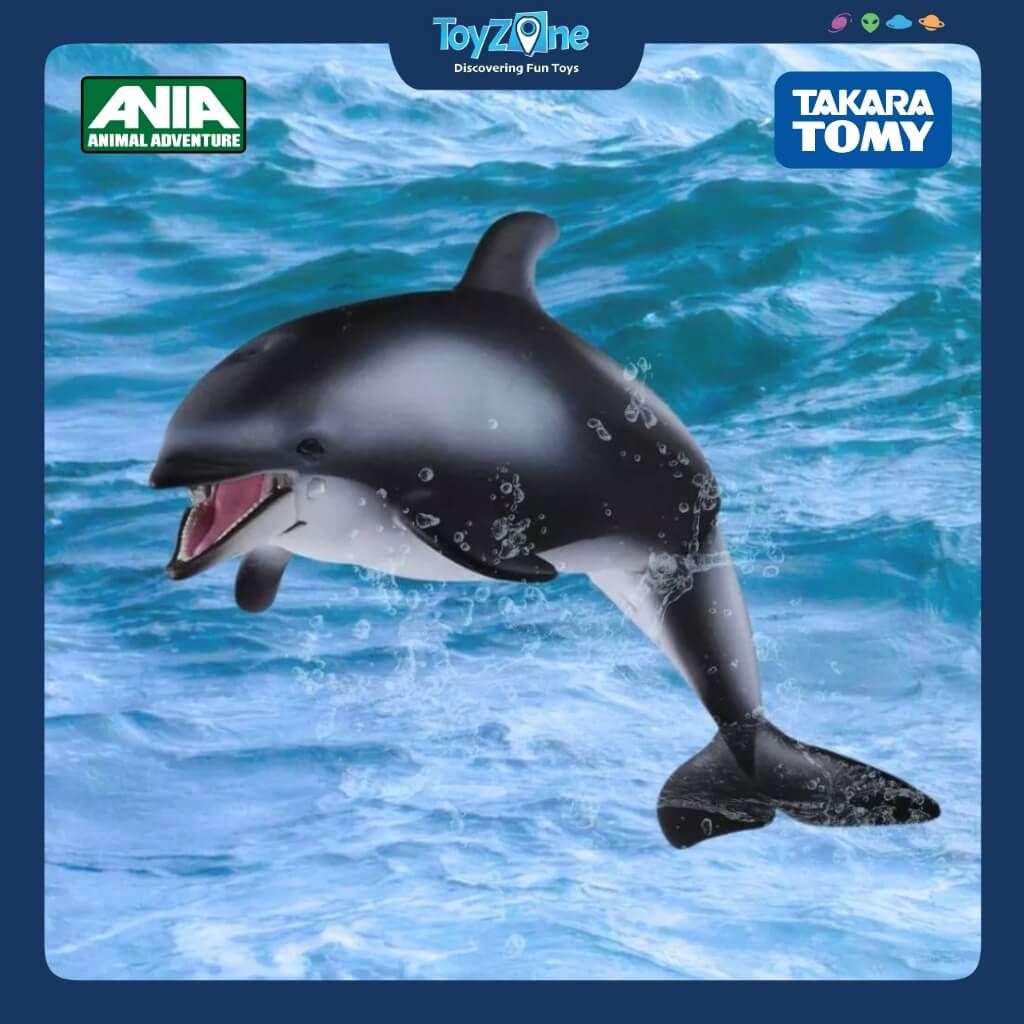 Mô hình đồ chơi Động Vật Cá Heo Sườn Trắng ANIA AS-19 White Sided Dolphin TAKARA TOMY