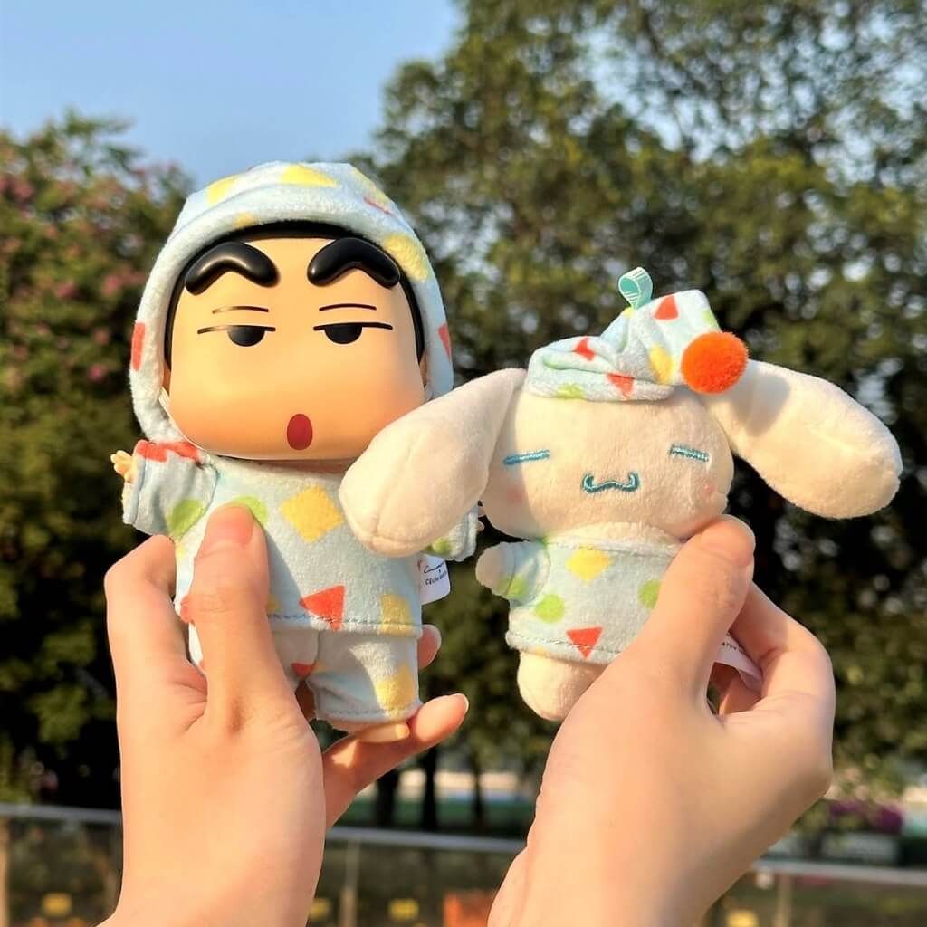 Mô hình Blind box Gấu bông Cinnamoroll X Crayon Shin-chan Amusement Dreamland Series Vinyl Plush TOP TOY