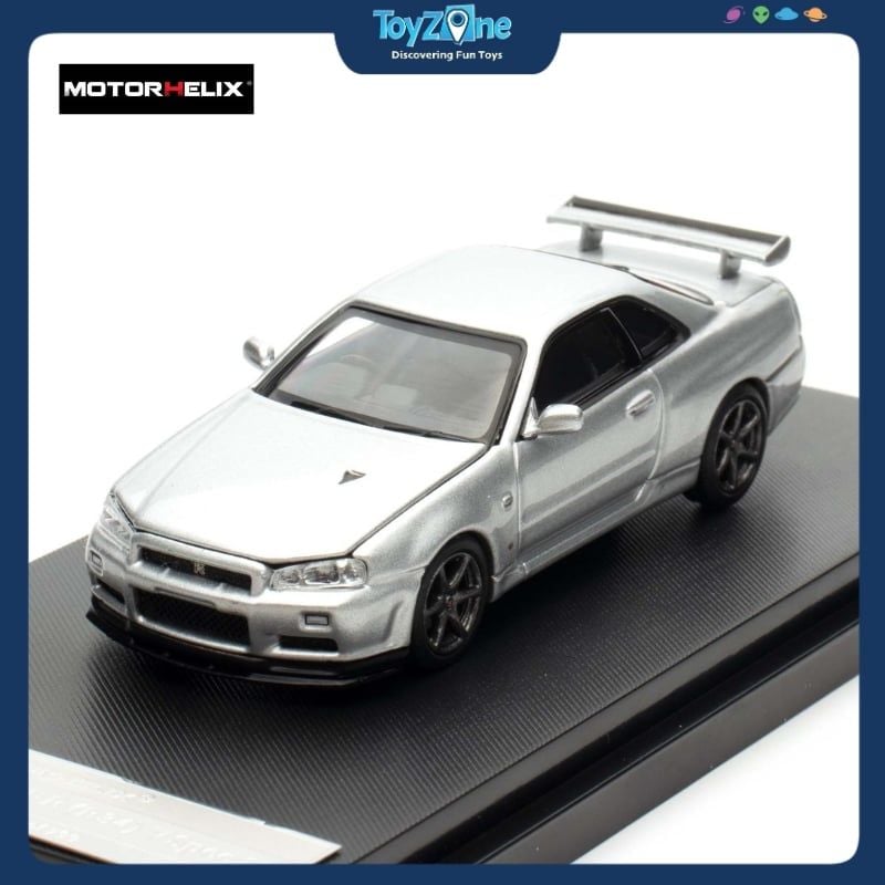  Mô hình xe Nissan Skyline GT-R R34 V-Spec II 1:64 MOTORHELIX 
