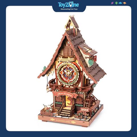 Mô hình gỗ lắp ráp 3D Đồng Hồ Cúc Cu ROKR Cuckoo Clock LC901C ROBOTIME