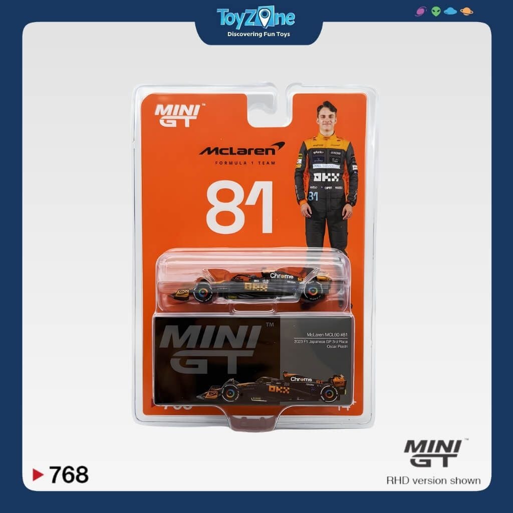 Mô hình xe McLaren MCL60 2023 F1 Japanese GP 3rd Place 1:64 MiniGT