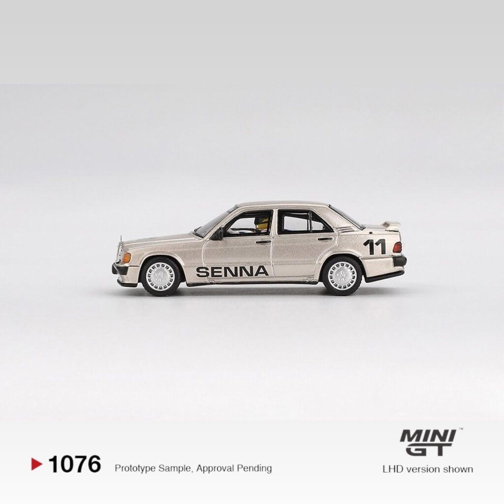 Mô hình xe Mercedes-Benz 190 E 2.3-16 #11 Ayrton Senna 1984 Nürburgring Race of Champions 1:64 MiniGT