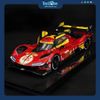 Mô hình xe Ferrari Racing 499P Le Mans Hypercar 2024 Champion Deluxe Version 1:18 BBURAGO