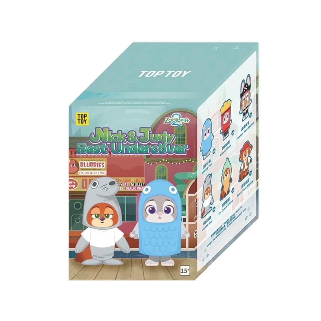 Mô hình Blind box Móc khóa Gấu bông Zootopia 2 NICK and JUDY Best Undercover Series Plush TOP TOY