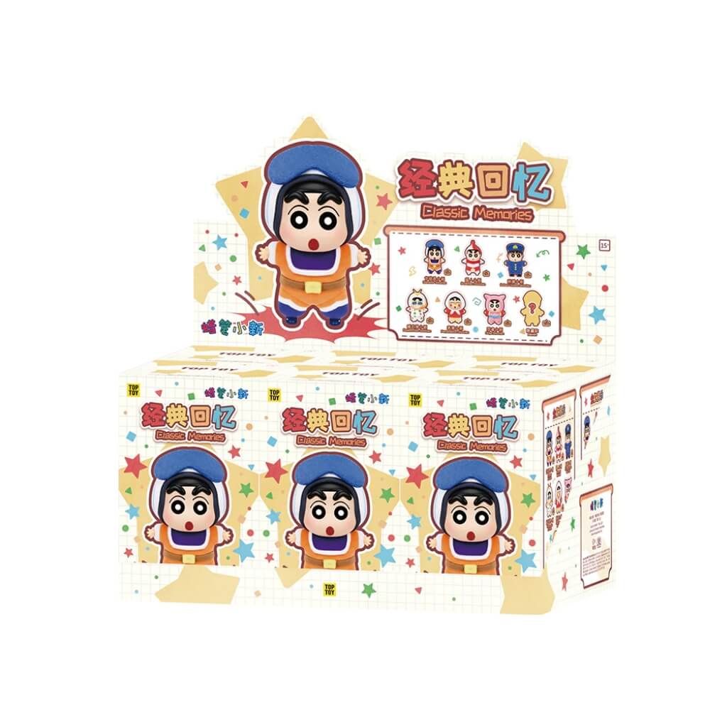 Mô hình Blind box Móc khóa Gấu bông Crayon Shin-chan Classic Memories Series Plush TOP TOY