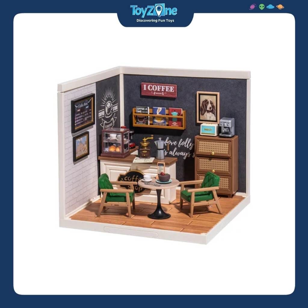 Mô hình lắp ráp nhà nhựa DIY Quán Cafe Ấm Cúng Rolife Super Creator Daily Inspiration Cafe DW001 ROBOTIME