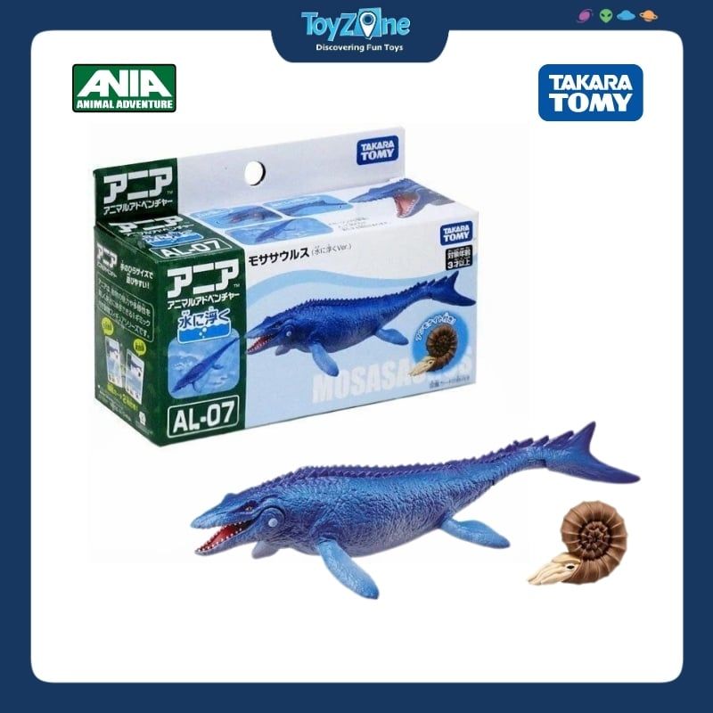 Mô hình đồ chơi Động Vật Thằn Lằn Biển Mosasaurus ANIA AL-07 Mosasaurus ( Floating Ver ) TAKARA TOMY