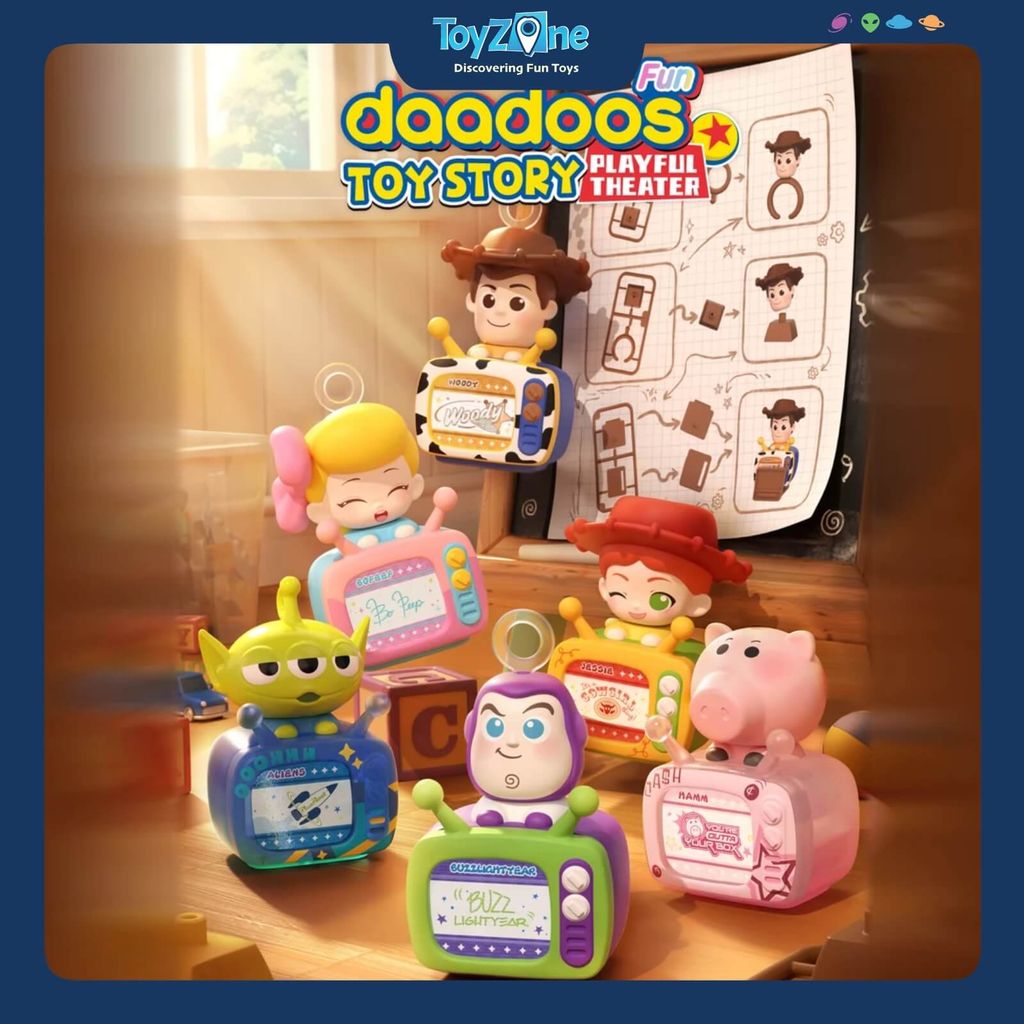 Mô hình đồ chơi lắp ráp Blind box Toy Story Daadoos Fun 01 Playful Theater ER02 BLOKEES