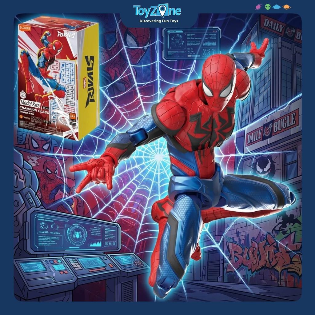 Mô hình lắp ráp Marvel Rivals-Champion Class 06 Spider Man EM12 BLOKEES