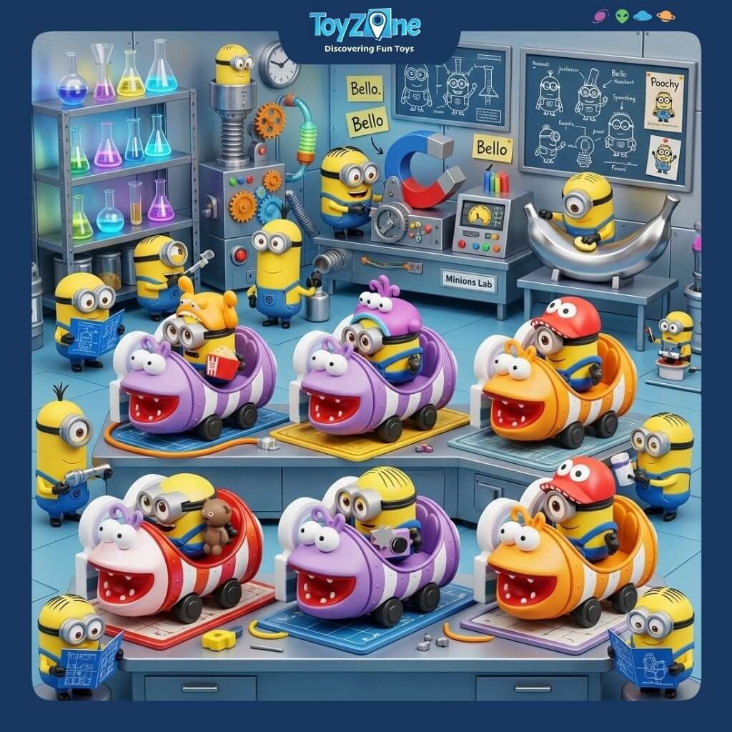Mô hình đồ chơi lắp ráp Blind box Minions Daadoos Nest Series 01 The Roller BLOKEES
