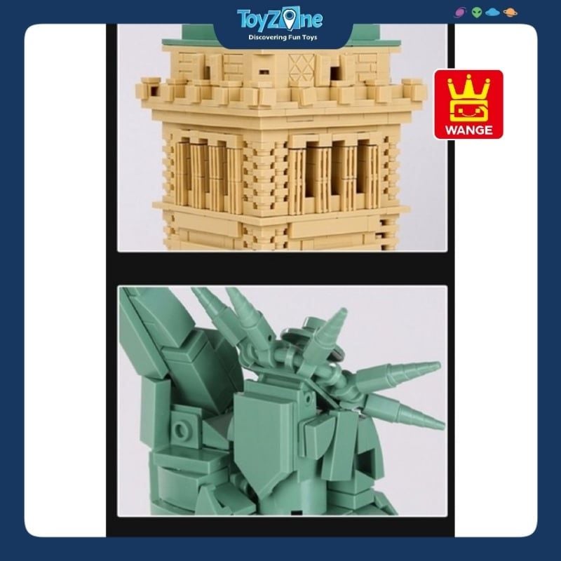 Bộ đồ chơi lắp ráp mô hình Công Trình Kiến Trúc Wange