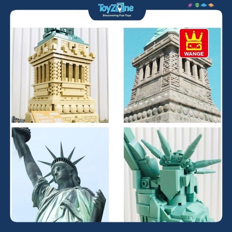 Bộ đồ chơi lắp ráp mô hình Công Trình Kiến Trúc Wange